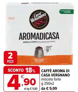 Iperal Caffè aroma di casa CAFFEE VERGNANO offerta