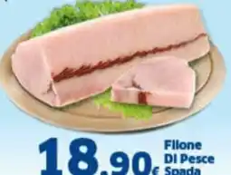 Orizzonte Supermercati Filione Di Pesce Spada offerta