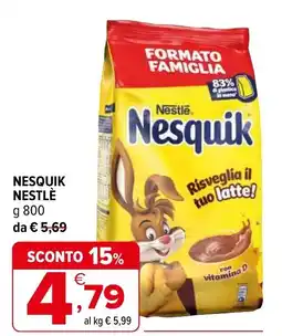 Iperal Nesquik NESTLÈ offerta