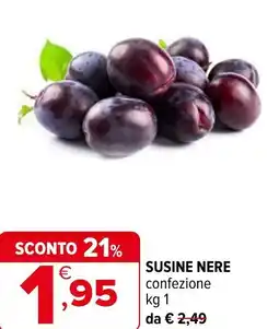 Iperal Susine nere offerta