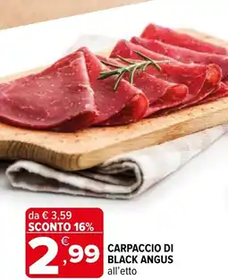 Iperal Carpaccio di BLACK ANGUS offerta