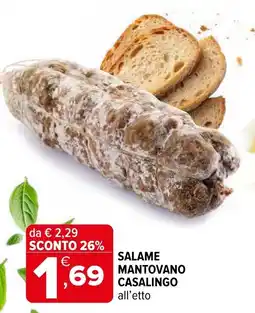 Iperal Salame mantovano casalingo offerta