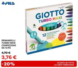 Max Factory Fila pennarelli turbo maxi confezione da 12 pz offerta