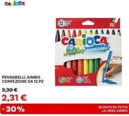 Max Factory Carioca pennarelli jumbo confezione da 12 pz offerta
