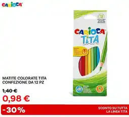 Max Factory Carioca matite colorate tita confezione da 12 pz offerta