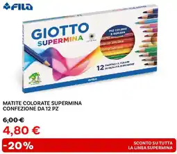 Max Factory Fila matite colorate supermina confezione da 12 pz offerta