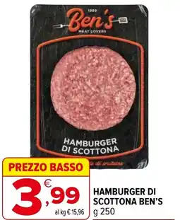 Iperal Hamburger di scottona BEN'S offerta
