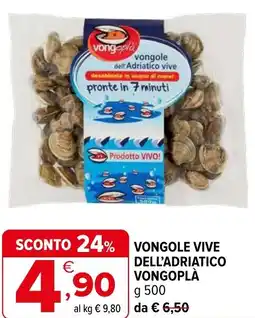 Iperal Vongole vive dell'adriatico VONGOPLÀ offerta