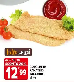 Iperal Cotolette panate di tacchino Fatto noi offerta