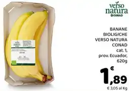 Conad Margherita Banane bioligiche verso natura conad offerta