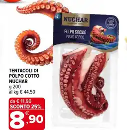 Iperal Tentacoli di polpo cotto NUCHAR offerta