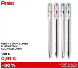 Max Factory Pentel penna a sfera superb offerta