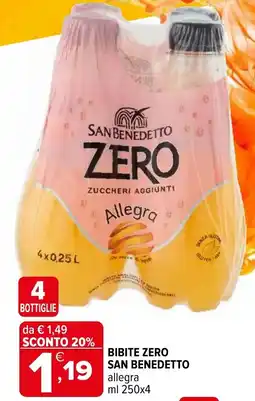 Iperal Bibite zero SAN BENEDETTO offerta