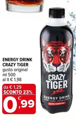 Iperal Energy drink CRAZY TIGER offerta