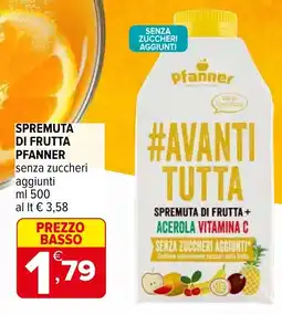 Iperal Spremuta di frutta PFANNER offerta