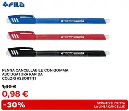 Max Factory Fila penna cancellabile con gomma asciugatura rapida offerta