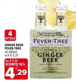 Iperal Ginger beer FEVER-TREE offerta