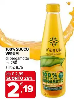 Iperal 100% succo VERUM offerta
