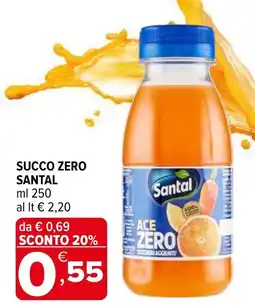 Iperal Succo zero SANTAL offerta