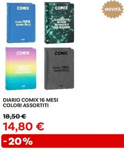 Max Factory Novità diario comix 16 mesi colori assortiti offerta