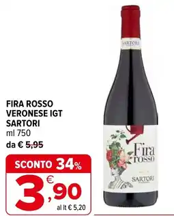 Iperal Fira rosso veronese IGT SARTORI offerta