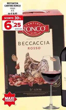 Iperal Beccaccia CANTINE RONCO offerta