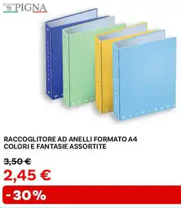 Max Factory Pigna raccoglitore ad anelli formato a4 colori e fantasie assortite offerta