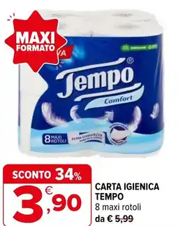 Iperal Carta igienica TEMPO offerta