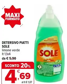 Iperal Detersivo piatti SOLE offerta