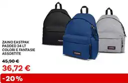Max Factory Zaino eastpak padded 24 lt colori e fantasie assortite offerta