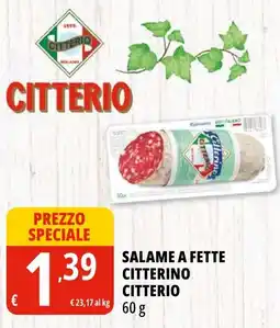 Tigros Salame a fette citterino CITTERIO offerta