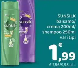 Conad Margherita SUNSILK balsamo/crema/shampoo offerta