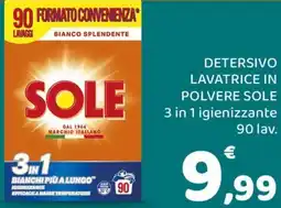 Conad Margherita Detersivo lavatrice in polvere sole offerta