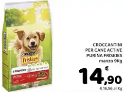 Conad Margherita Croccantini per cane active purina friskies offerta