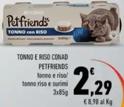 Conad Margherita Tonno e riso conad petfriends offerta