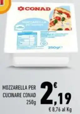 Conad Margherita Mozzarella per cucinare conad offerta