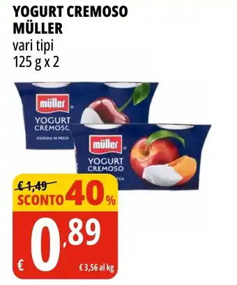 Tigros Yogurt cremoso MÜLLER offerta