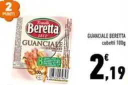 Conad Margherita GUANCIALE BERETTA cubetti offerta