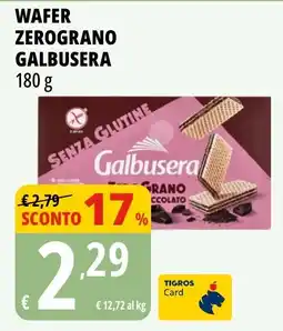 Tigros Wafer zerograno GALBUSERA offerta