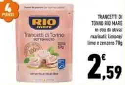 Conad Margherita Trancetti di tonno rio mare offerta