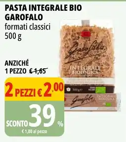 Tigros Pasta integrale bio GAROFALO offerta