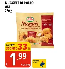 Tigros Nuggets di pollo AIA offerta