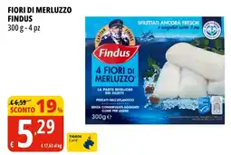 Tigros Fiori di merluzzo FINDUS offerta