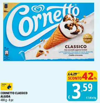 Tigros Cornetto classico ALGIDA offerta