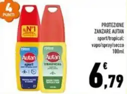 Conad Margherita Protezione zanzare autan offerta