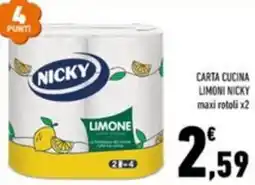 Conad Margherita Carta cucina limoni nicky offerta