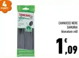 Conad Margherita Cannucce nere samurai offerta
