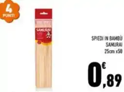 Conad Margherita Spiedi in bambu samurai offerta