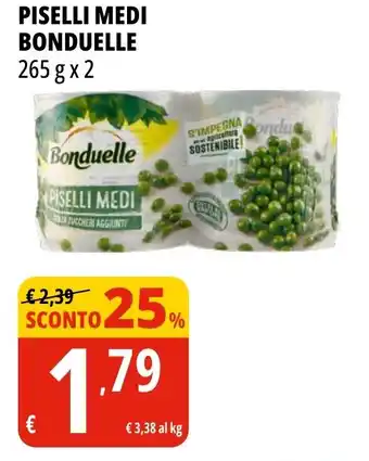 Tigros Piselli medi BONDUELLE offerta