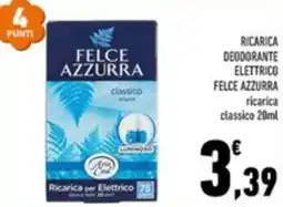 Conad Margherita Ricarica deodorante elettrico felce azzurra offerta